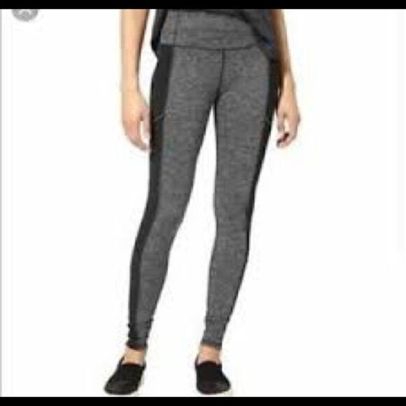 Athleta Drifter moto style leggings with herringbone pattern. S - Picture 2 of 11